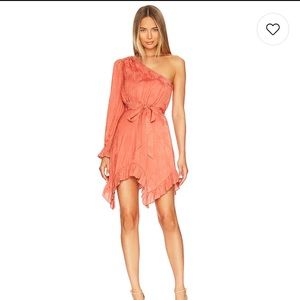 BCBG Max Azria JOANNE ONE SHOULDER EVENING MINI DRESS size 4. NWOT